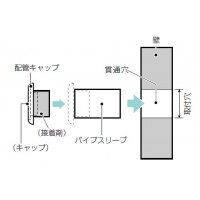 パイプスリーブ 取付穴径65 長さ20cm (1個価格)の2枚目