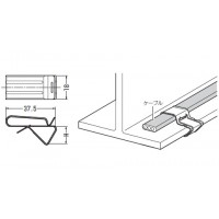 ケーブルクリップ(ステンレス製)適合鋼材厚12～20mm(20個価格)の2枚目
