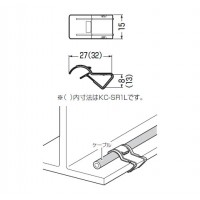 ケーブルクリップ(ステンレス製)丸型ケーブル1本用 適合鋼材厚2～6mm(20個価格)の2枚目