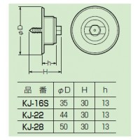 CD管・PF管用仮枠ジョイント ネジ16用 (10個価格)の2枚目