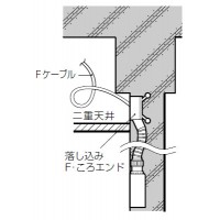 落し込みF・ころエンド(3分スタット付)PF単層波付管16用 (20個価格)の3枚目