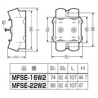 ダブル送りエンド(4方出・釘付)PF単層波付管16用 (20個価格)の2枚目