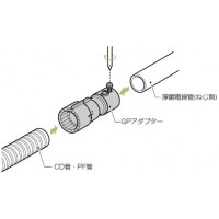 GPアダプター(Gタイプ)PF管16⇔厚鋼16 (10個価格)の3枚目