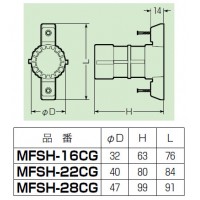 仮枠カップリング(Gタイプ・コンパクト型)PF管16用 (100個価格)の2枚目