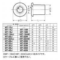 ツバ管(ノック付)適合管薄鋼25 ミルキーホワイト (20個価格)の2枚目