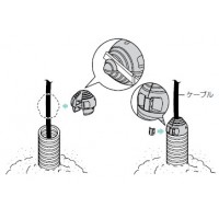 端末ブッシング(エコノミータイプ)適合ケーブル外径50mm以下 ベージュ (1個価格)の3枚目