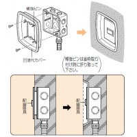 中形四角凹(へこみ)塗代カバー 1連用 (10個価格)の3枚目