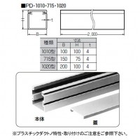 プラスチックダクト(1010型)(1本価格)の2枚目