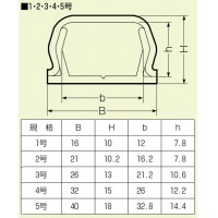 プラモール(テープ無) VVFケーブル用 3号 茶 50本価格の2枚目