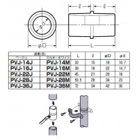 J管用パイプジョイナー 適合管VE14 ベージュ (10個価格)の2枚目