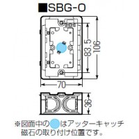 磁石なし小判スライドボックス(1ヶ用・標準品36mm) (100個価格)の2枚目