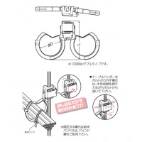 ケーブルハンガー(ループタイプ()ボルトクリップ付)径75(20個価格)の2枚目