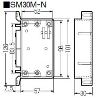 真壁用スイッチボックス(1ヶ用・浅形30mm) (1個価格)の2枚目