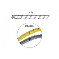 スパイラルチューブ 外径17.4 黄(1管価格)の2枚目