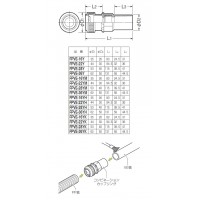 コンビネーションカップリング PF管22⇔VE管22 ベージュ(1箱・(100個価格) 取寄品の2枚目