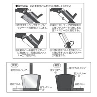 フルハーネスランヤード用反射カバー 目立ち帯 青 1枚入り 取寄品の2枚目