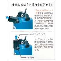 一般工事排水用水中ハイスピンポンプ LB型 非自動形 60Hz 口径50mm 0.75kW 三相200V メーカー直送の2枚目