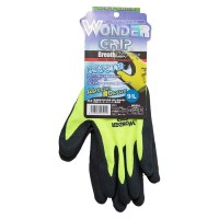 WONDER GRIP ニトリルコーティング手袋 ブレス 蛍光イエロー(Mサイズ) 取寄品の4枚目