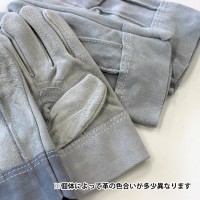 牛床革手 白 背縫い 作業手袋 革手袋 120双価格 取寄品の2枚目