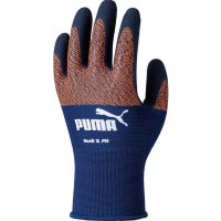 WORK GLOVES 天然ゴムコーティング手袋 ロック&フィット M ネイビー&オレンジ 10双価格 取寄品の1枚目