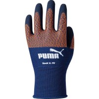 WORK GLOVES 天然ゴムコーティング手袋 ロック&フィット M ネイビー&オレンジ 10双価格 取寄品の2枚目