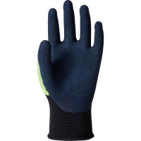 WORK GLOVES 天然ゴムコーティング手袋 コンフォートプラス L イエロー 10双価格 取寄品の3枚目