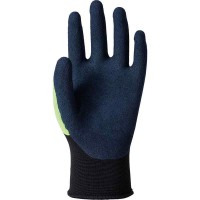 WORK GLOVES 天然ゴムコーティング手袋 コンフォートプラス Lサイズ イエロー 10双価格 取寄品の3枚目