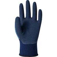 WORK GLOVES ハイブリッドコーティング手袋 ラジアルグリップ ハード Lサイズ ネイビー 10双価格 取寄品の3枚目