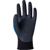 WORK GLOVES ニトリルゴムコーティング手袋 フレックスプラス Lサイズ ブルー 10双価格 取寄品の3枚目