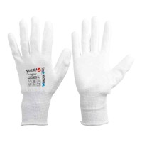 WONDER GRIP 耐切創手袋 YOROI461 白ウレタン ホワイト(Lサイズ) 5双価格 取寄品の1枚目