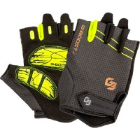 作業手袋 G-BOOST SHOCK GUARD フィンガーカット スチールグレー(Lサイズ) 5双価格 取寄品の1枚目