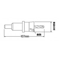 エビ超硬ホルソー 100mm - 大工道具・金物の専門通販アルデ