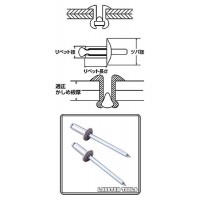 ブラインドリベット(丸頭)NSA・エコボックス 2.4×7.6mm(300本入)の2枚目