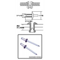 ブラインドリベット(丸頭)NSS・エコボックス 2.4×5.5mm(300本入)の2枚目