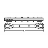 イタラチェットレンチ 5.5×7/6×8mmの2枚目